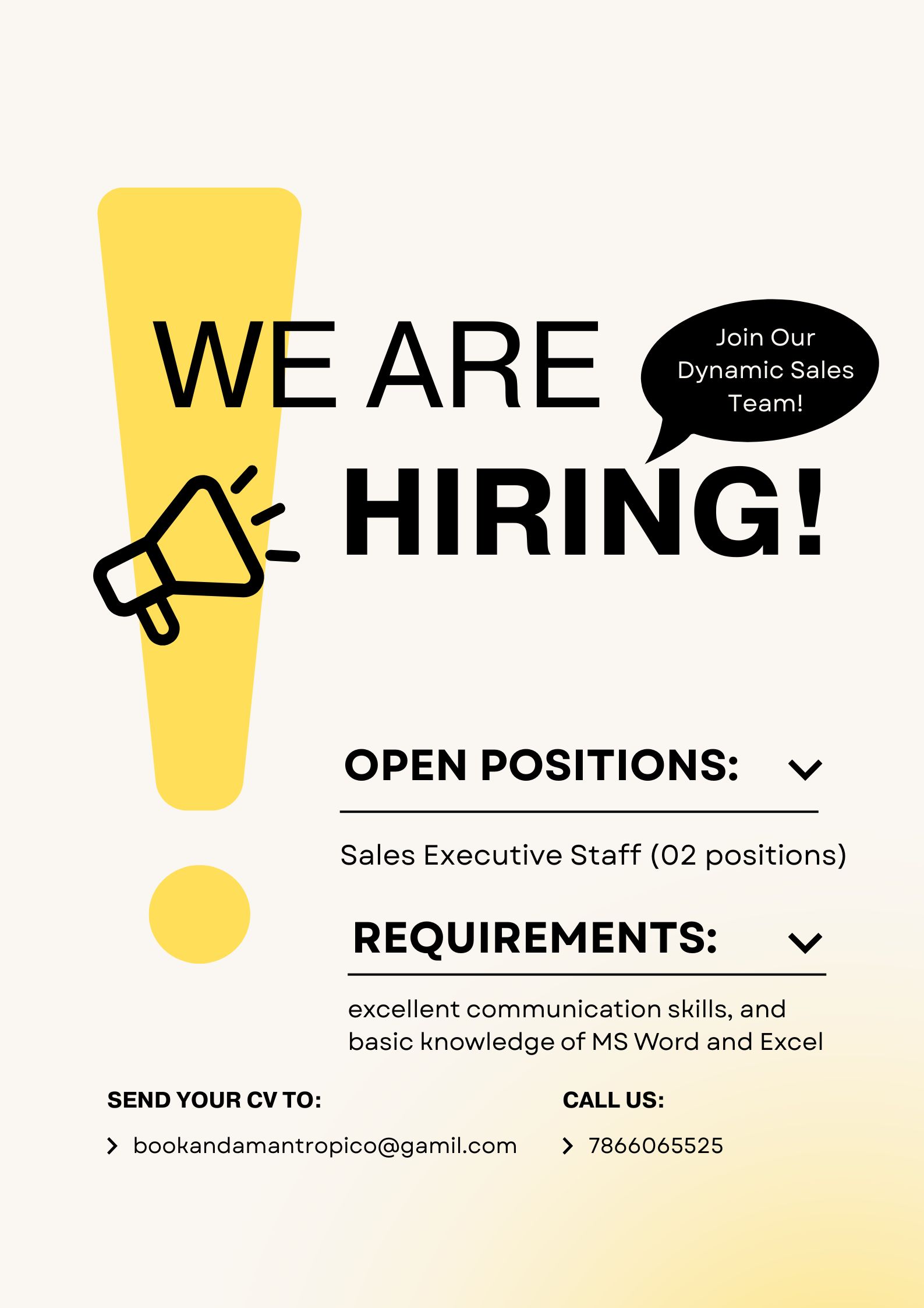 Join Our Dynamic Sales Team!